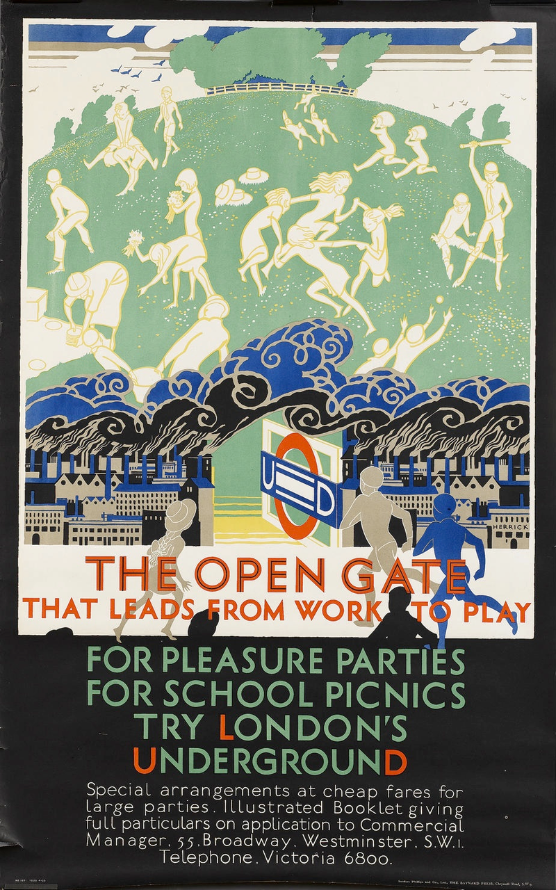Illustration for article titled 1920s London Underground Posters Remind Us That Trains Are Wonderful